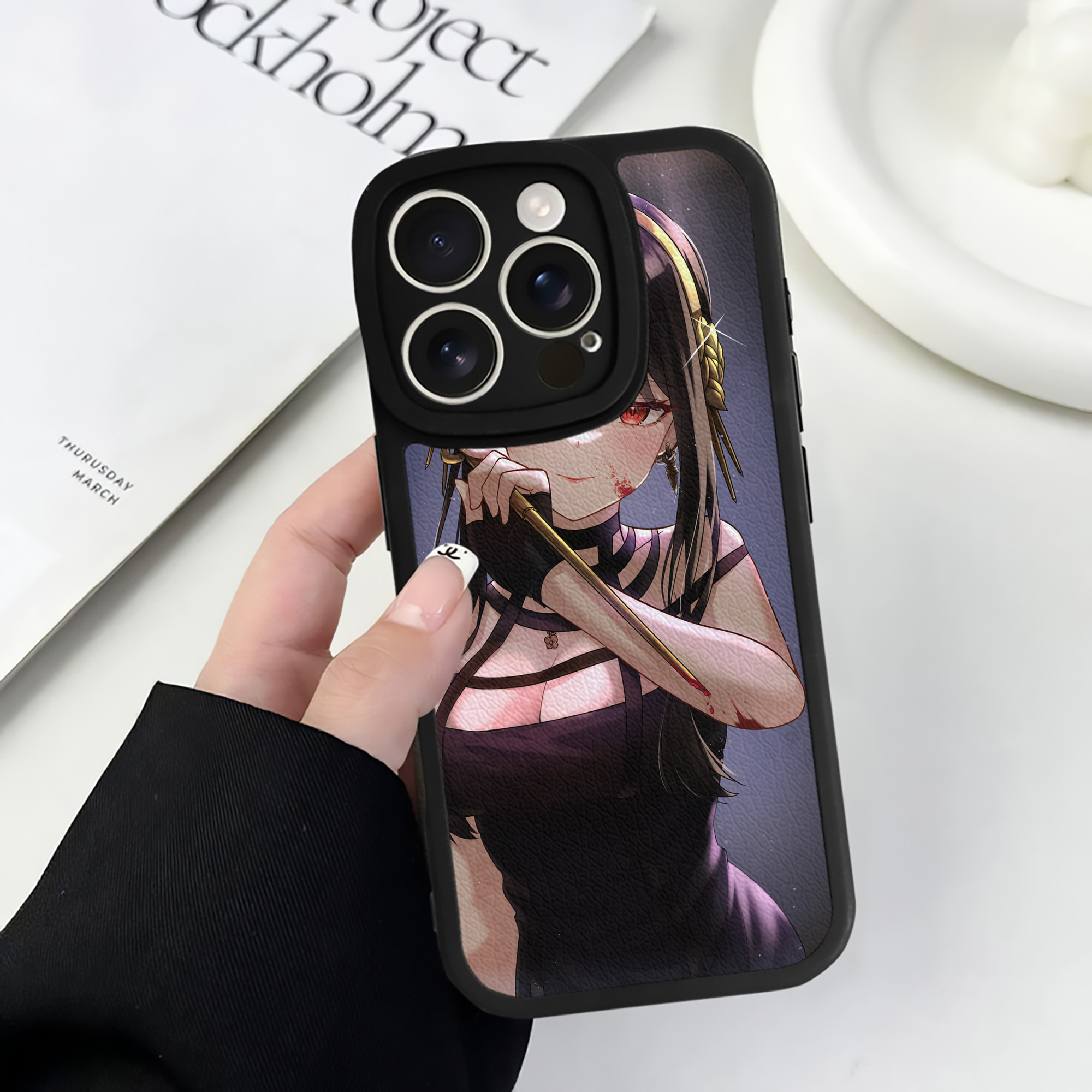（画像用） SPY×FAMILY间谍家家酒 【iPhone 16シリーズ対応】シリコンスマホケース（レザー調） 材質：シリコン